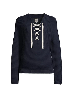 Sailor Lace-Up Sweater