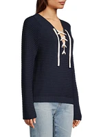 Sailor Lace-Up Sweater