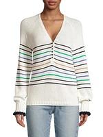 Maritime Striped V-Neck Sweater