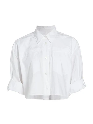 Cotton Poplin Cropped Shirt