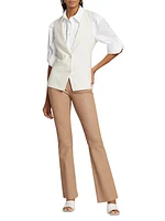 Cotton Poplin Cropped Shirt