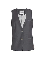 Colorblocked Tailored Vest