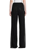 Rhinestone Mesh Pants