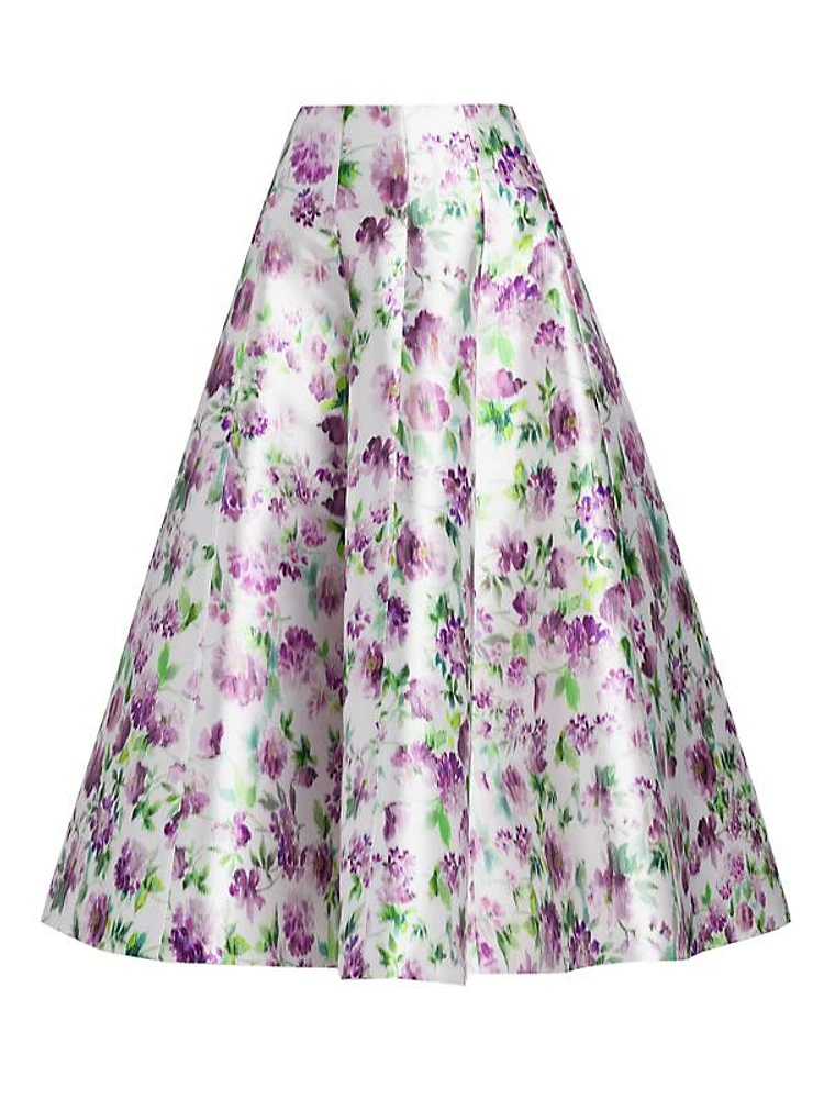 Radzmir Floral A-Line Skirt