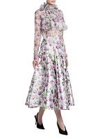 Radzmir Floral A-Line Skirt