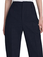 High-Waist Tropical Wool Pants