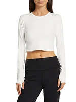 Airweight Long-Sleeve Crop Top