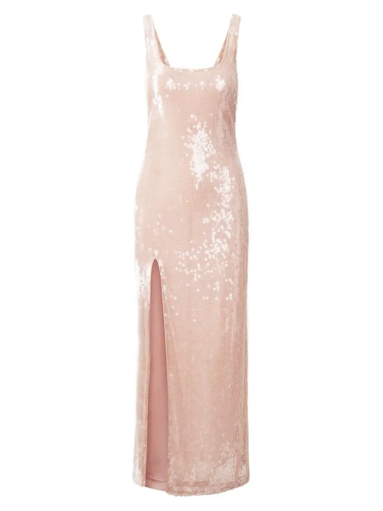 Le Sable Sequined Column Gown