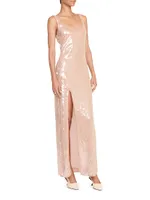 Le Sable Sequined Column Gown