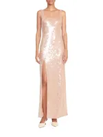 Le Sable Sequined Column Gown