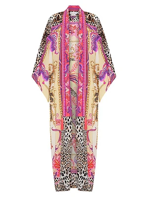 Leopard Silk Caftan