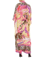 Leopard Silk Caftan