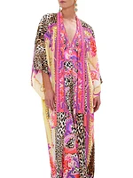 Leopard Silk Caftan