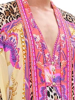 Leopard Silk Caftan