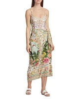 Renaissance Floral Scoopneck One-Piece