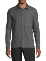 Mendocino Houndstooth Button-Front Shirt