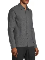 Mendocino Houndstooth Button-Front Shirt