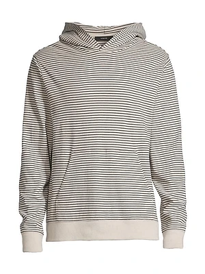 Striped Jersey Hoodie