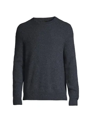 Boiled Cashmere Thermal Crewneck Sweater