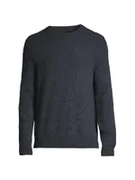 Boiled Cashmere Thermal Crewneck Sweater