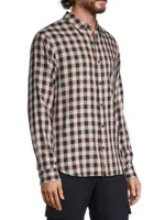 Ojai Plaid Button-Front Shirt