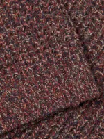 Wool-Blend Waffle-Knit Sweater