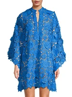 Floral Lace Mini Caftan