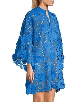 Floral Lace Mini Caftan