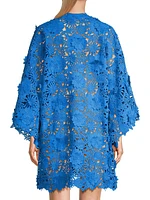 Floral Lace Mini Caftan