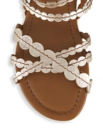 Kaddy Scalloped Leather Sandals