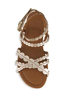 Kaddy Scalloped Leather Sandals