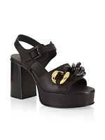 Monyca 110MM Platform Leather Sandals