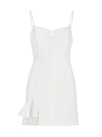 Jillian Crepe Sweetheart Minidress