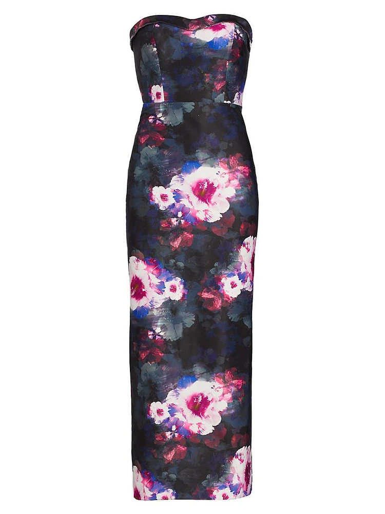 Adalynn Floral Strapless Maxi Dress