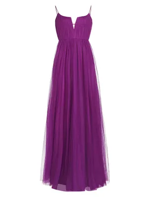 Nyla Tulle Sleeveless Gown