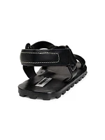 Crisscross Leather Sandals