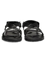 Crisscross Leather Sandals