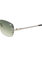Bal Harbour 56MM 24K Gold Rectangular Sunglasses