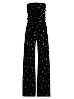 Tuta Polka Dot Strapless Jumpsuit