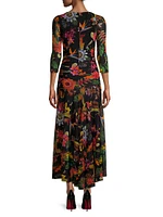 Abito Floral Maxi-Dress