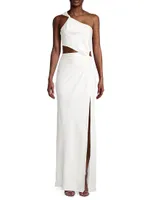 Kristin Twist One-Shoulder Maxi Dress