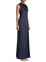 Nya Satin Sleeveless Maxi Dress