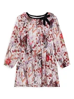 Little Girl's & Yara Floral Ruffle-Trim Dress