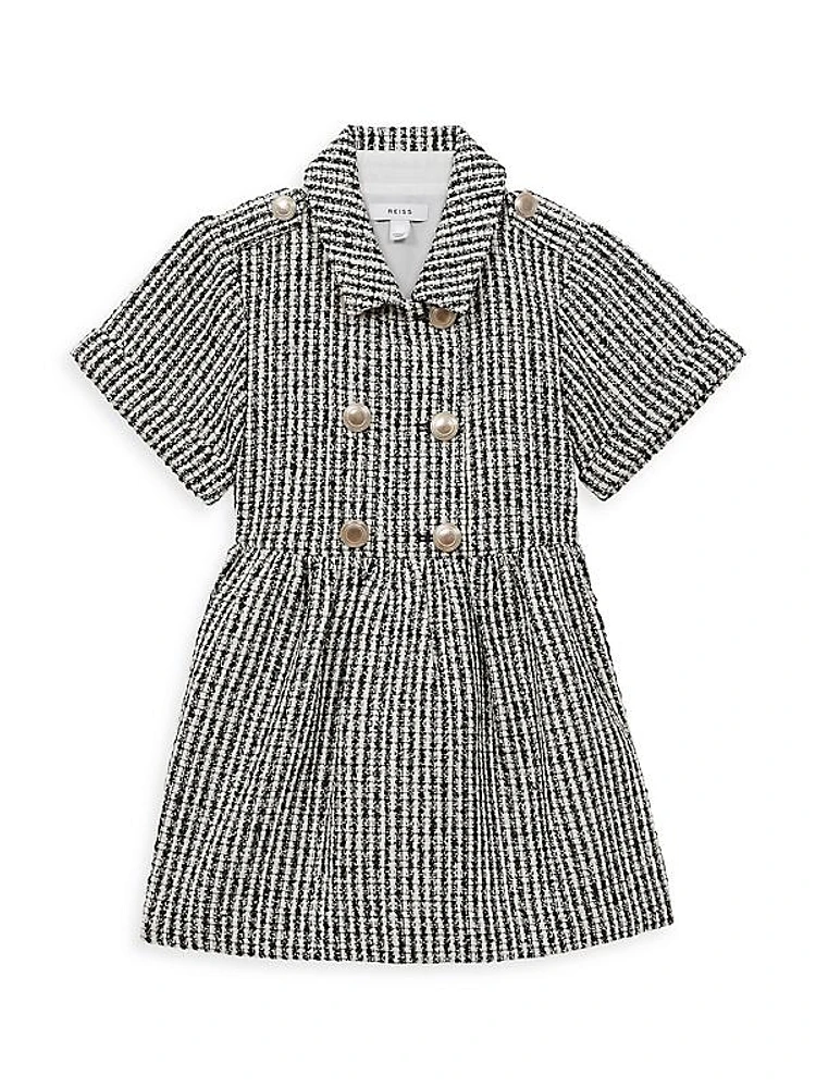 Little Girl's & Girl's Junip Tweed Dress