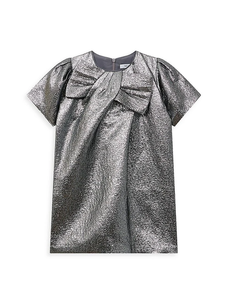 Little Girl's & Franny Metallic Dress