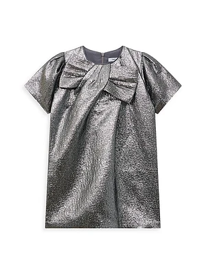 Little Girl's & Franny Metallic Dress