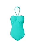 Bandeau Chainlink One-Piece Swimsuit