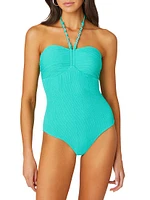 Bandeau Chainlink One-Piece Swimsuit