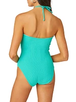 Bandeau Chainlink One-Piece Swimsuit