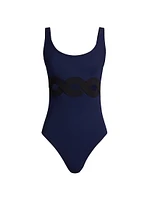 Octavia Swirling Cut-Out One-Piece Swimsuit